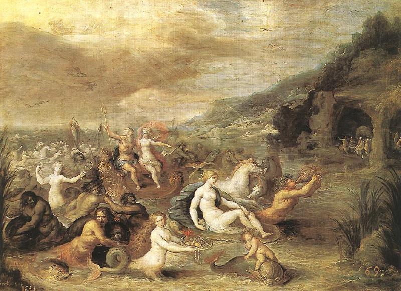 FRANCKEN, Ambrosius Triumph of Amphitrite dfg France oil painting art